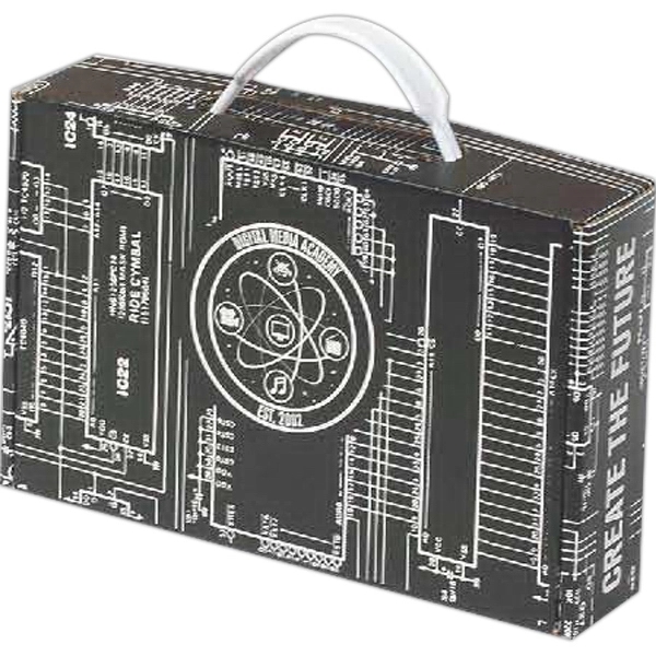 8 3/4" x 5 3/4" x 2" E-flute corrugate tuck box... from ASI 44830 The Chest