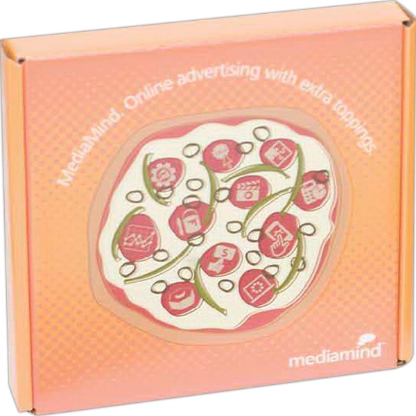 12" x 12" x 2" B-flute outside tuck box with custom... from ASI 44830 The Chest