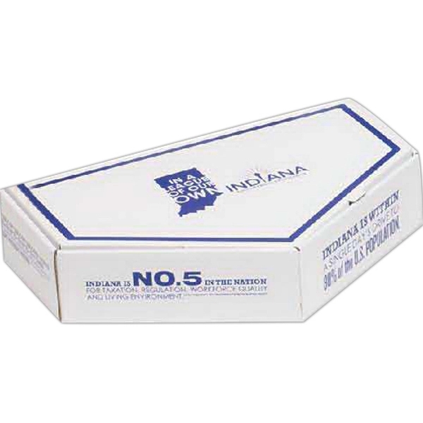 10" x 7" x 2" E-flute corrugate house/home plate style box... from ASI 44830 The Chest