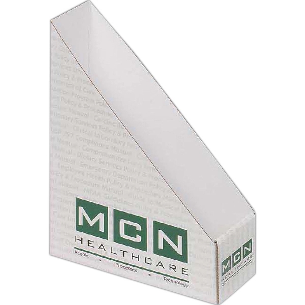 3" x 8 3/4" x 11 1/4" E-flute corrugate magazine/catalog holder... from ASI 44830 The Chest