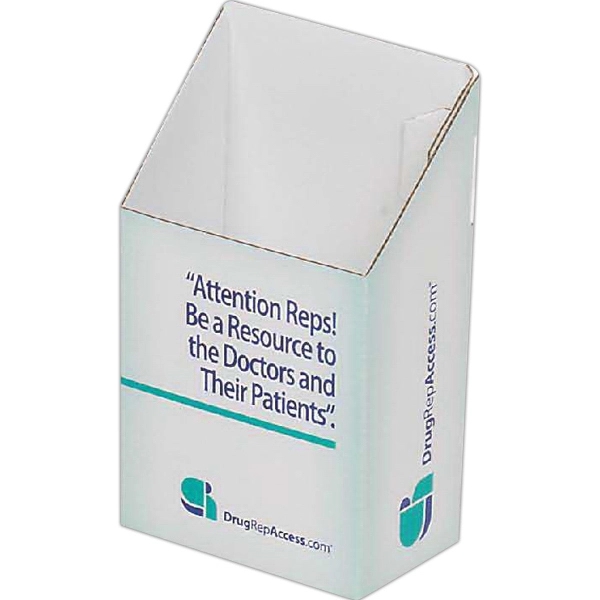 4" x 2 1/2" x 7 1/2" E-flute corrugate brochure holder... from ASI 44830 The Chest