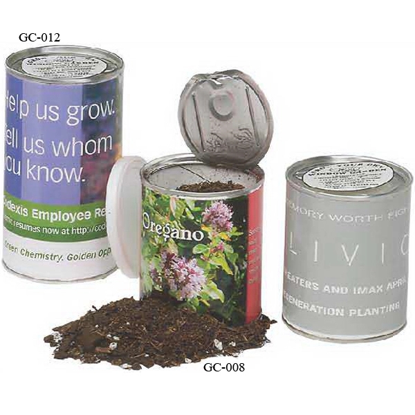 2 3/4" x 4 3/4" 12-ounce pop-top can with potting soil... from ASI 44830 The Chest