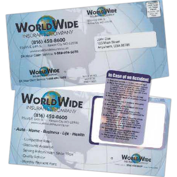 3 3/4" x 7 1/2" laminate mailer with 3 3/8" x... from ASI 44830 The Chest