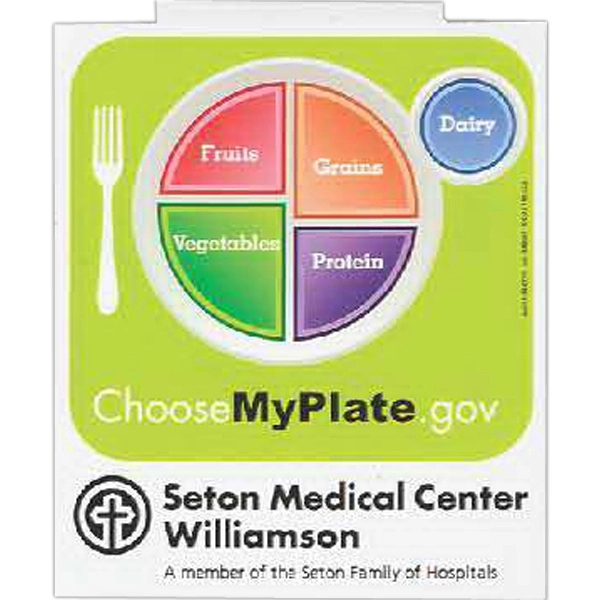 5 1/8" x 4 3/8" reusable vinyl "My Plate" decal with... from ASI 44830 The Chest