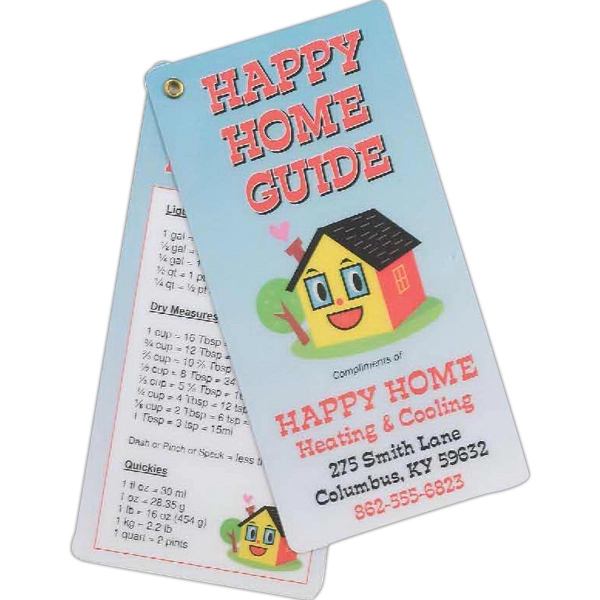 3 1/2" x 7" pair of riveted laminate display cards.... from ASI 44830 The Chest