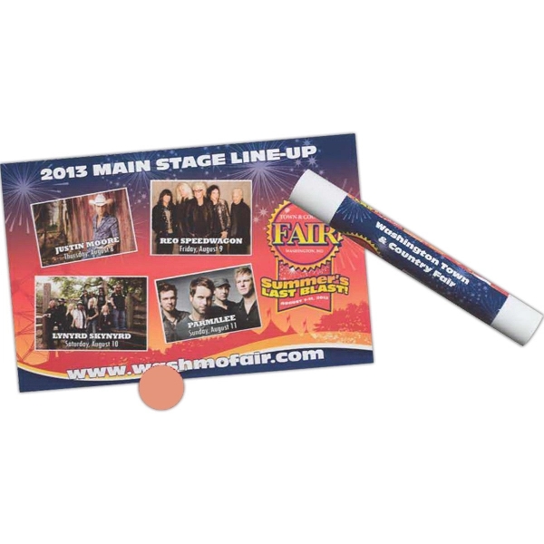 11" x 17" digitally printed poster with printed sleeve... from ASI 44830 The Chest