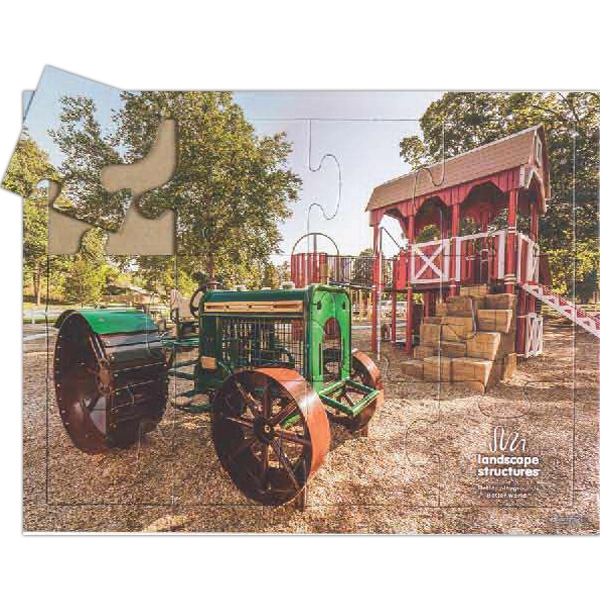 10 1/2" x 8" 12-piece tray style jigsaw puzzle with custom... from ASI 44830 The Chest