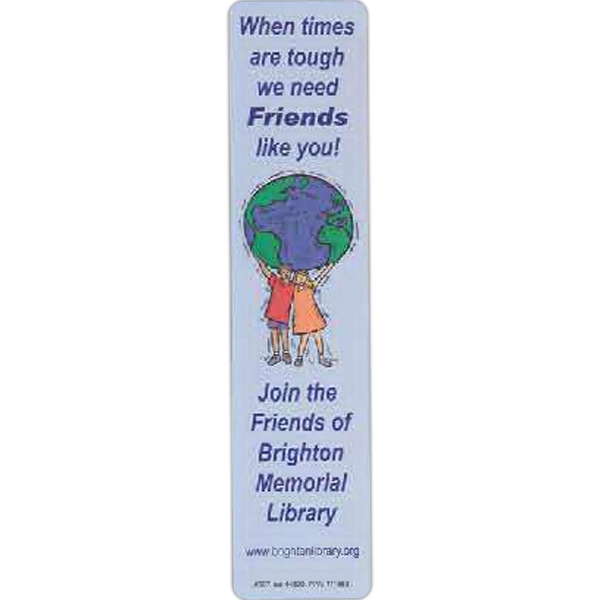 1 7/8" x 8 3/8" rectangular laminate bookmark with two-sided print.... from ASI 44830 The Chest