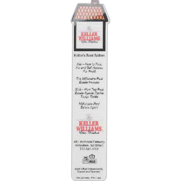 1 7/8" x 8 3/8" laminated bookmark with house-shaped topper.... from ASI 44830 The Chest