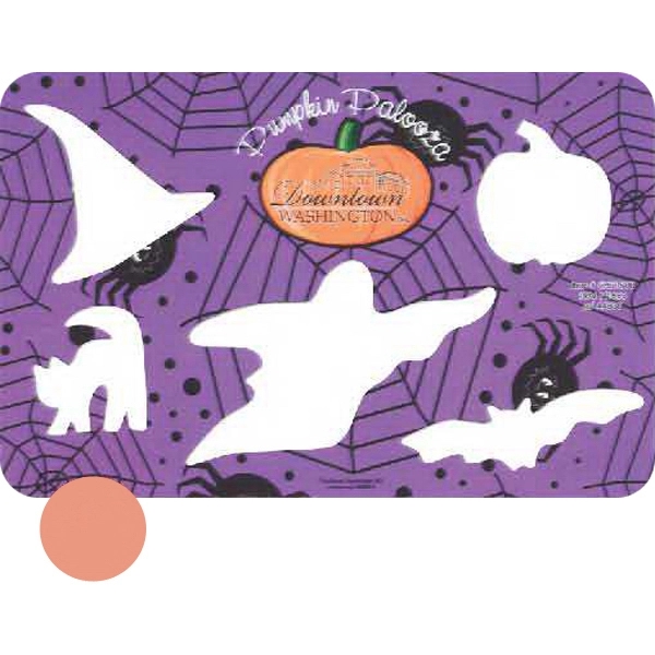 4 7/8" x 7 1/2" chipboard Halloween-themed stencil.... from ASI 44830 The Chest