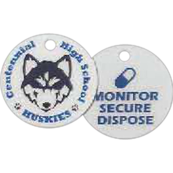 1.5" round heavy laminate pet tag.... from ASI 44830 The Chest