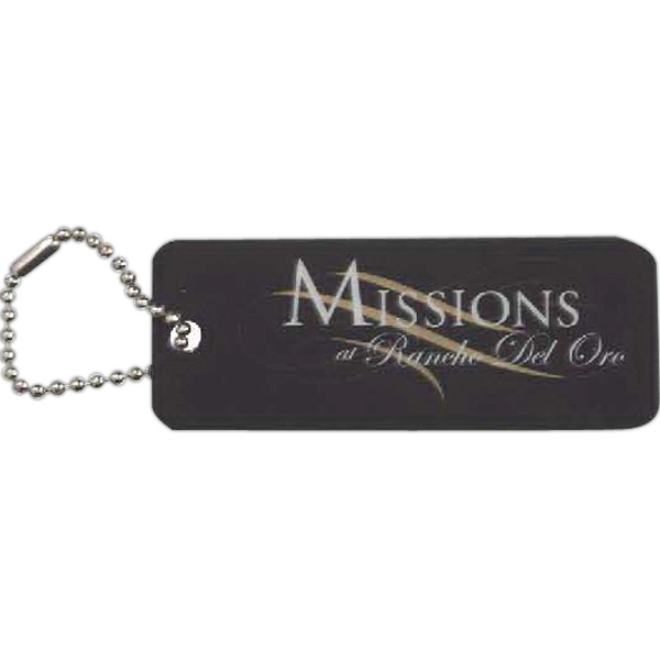 1 1/4" x 3 1/4" rectangular laminate key tag with write-on... from ASI 44830 The Chest