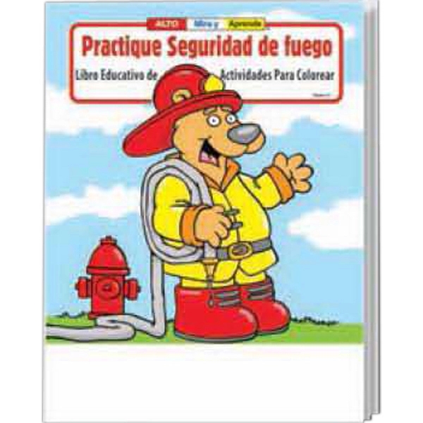 Practice Fire Safety Spanish coloring and activity book.... from ASI 45815 Coloring Book Solutions / Coloring Book Solutions™