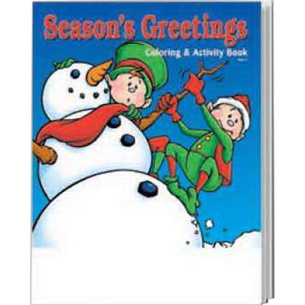 Season's Greeting holiday coloring and activity book.... from ASI 45815 Coloring Book Solutions / Coloring Book Solutions™