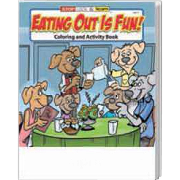 Eating Out Is Fun coloring and activity book.... from ASI 45815 Coloring Book Solutions / Coloring Book Solutions™
