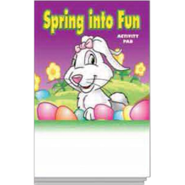 Spring into Fun activity pad fun pack with unimprinted box of... from ASI 45815 Coloring Book Solutions / Coloring Book Solutions™