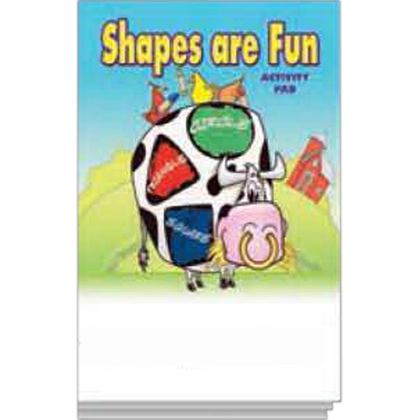 Shapes are Fun Activity Pad.  Fun games and activities for... from ASI 45815 Coloring Book Solutions / Coloring Book Solutions™