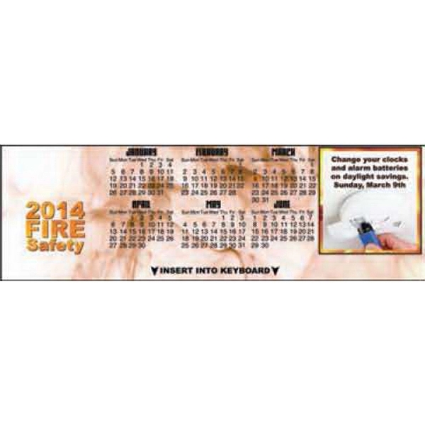 Keyboard calendar on fire safety.... from ASI 45815 Coloring Book Solutions / Coloring Book Solutions™ LivRite