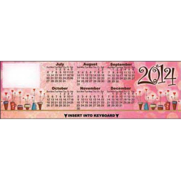 Keyboard calendar on everyday - pink.... from ASI 45815 Coloring Book Solutions / Coloring Book Solutions™