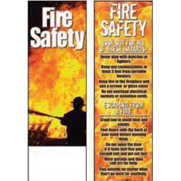 Bookmark with tips on fire safety.... from ASI 45815 Coloring Book Solutions / Coloring Book Solutions™ LivRite