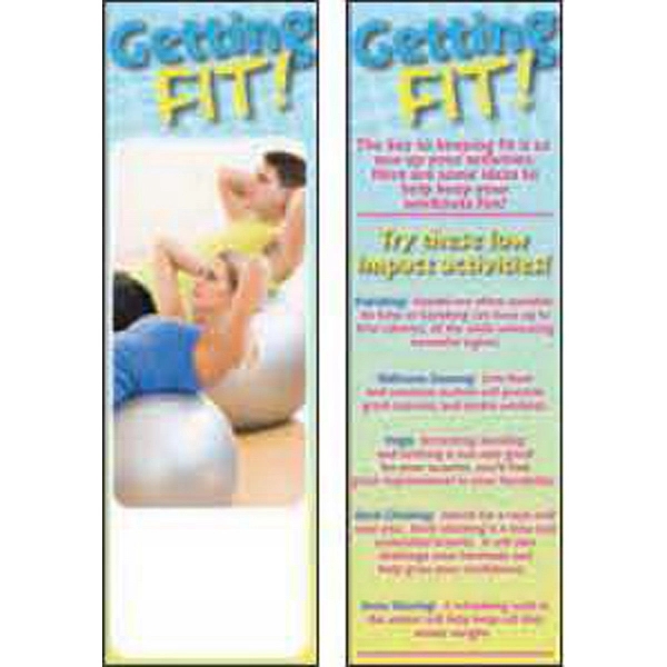 Bookmark with tips on fitness.... from ASI 45815 Coloring Book Solutions / Coloring Book Solutions™ LivRite