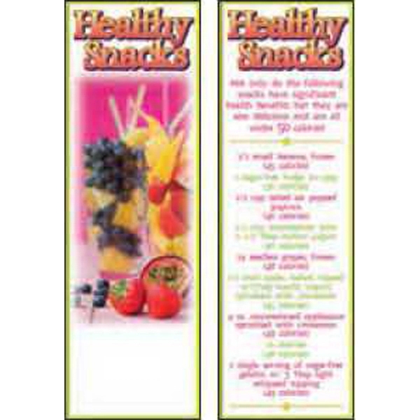 Bookmark with tips on healthy snacks.... from ASI 45815 Coloring Book Solutions / Coloring Book Solutions™ LivRite