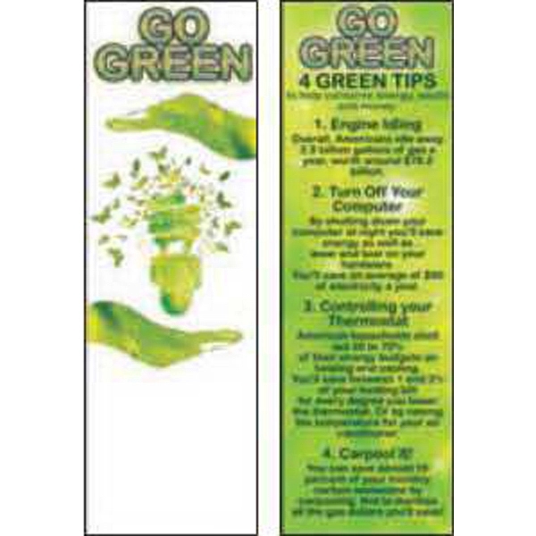 Bookmark with tips on going green and eco-friendly living.... from ASI 45815 Coloring Book Solutions / Coloring Book Solutions™