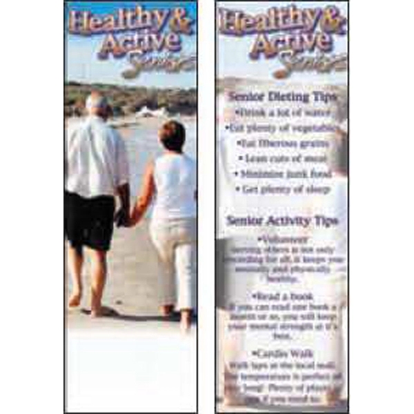 Bookmark with tips for seniors to stay active and healthy.... from ASI 45815 Coloring Book Solutions / Coloring Book Solutions™ LivRite