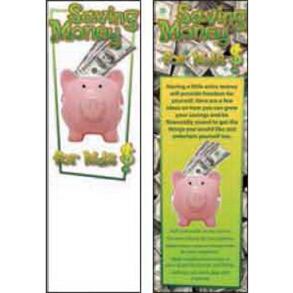 Bookmark with tips for kids to learn about saving money.... from ASI 45815 Coloring Book Solutions / Coloring Book Solutions™