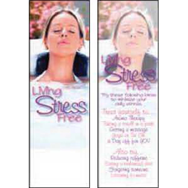 Bookmark with tips on living a stress free life.... from ASI 45815 Coloring Book Solutions / Coloring Book Solutions™ LivRite