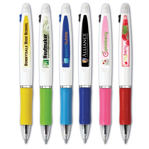 The Trio has 2 color pen tips with mech. pencil. Includes... from ASI 34256 ALL-IN-ONE / ALL-IN-ONE® All In One® Allinone AllInOne® allinoneline