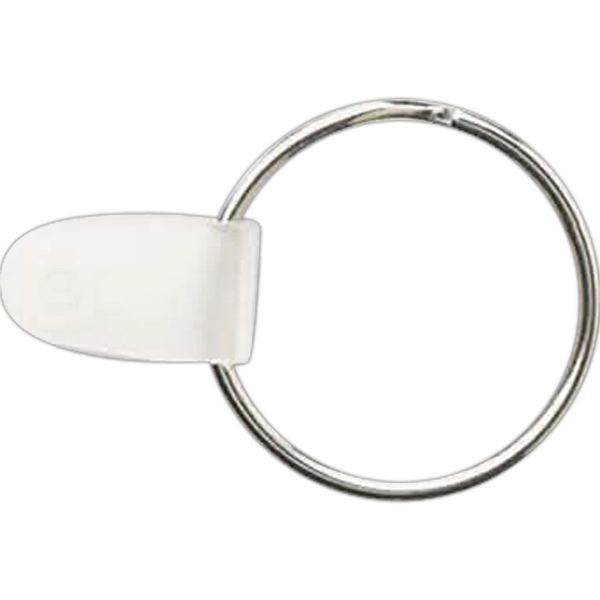 Metal split key ring with badge and credential attachment.... from ASI 59080 Halls & Company