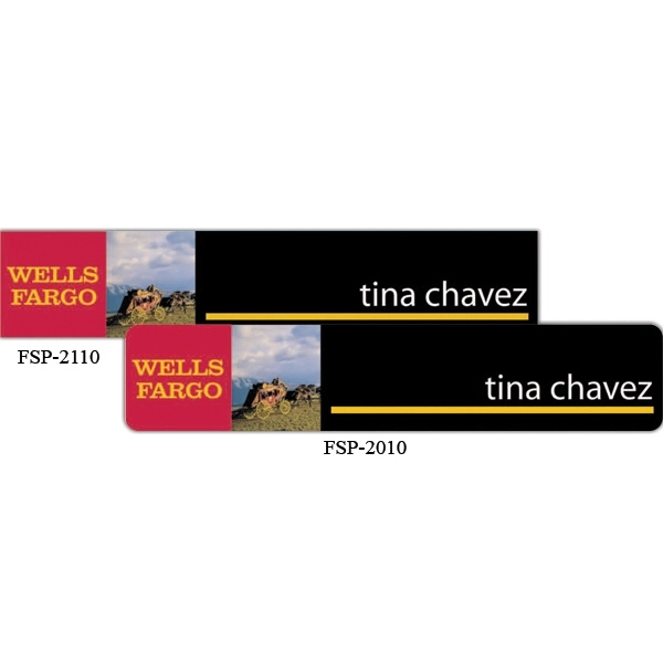 2" x 10" nameplate with foam adhesive.... from ASI 59080 Halls & Company