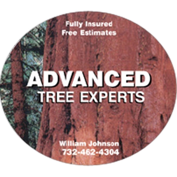 Removable rectangular 2 1/2" x 3" 8-mil thick static cling decal.... from ASI 59080 Halls & Company