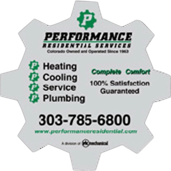 Extra-large rectangular 8-mil thick 3" x 5" vinyl static cling decal.... from ASI 59080 Halls & Company