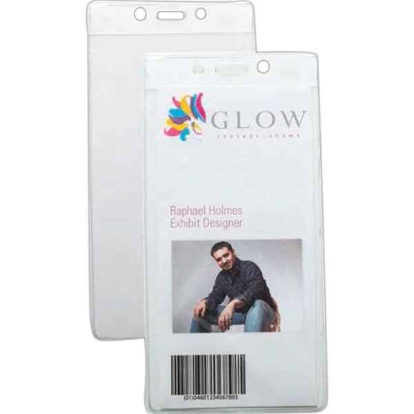 Clear vinyl event badge holder, blank.... from ASI 49470 DEVARA