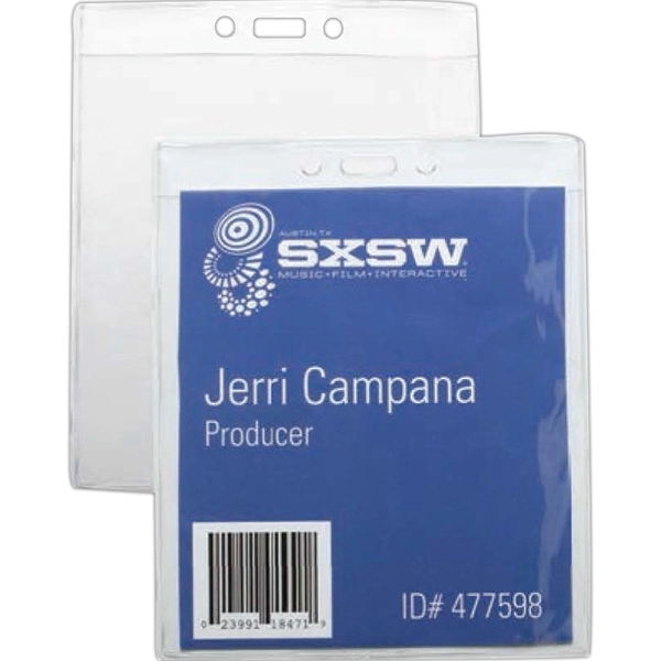 Clear vinyl event badge holder, blank.... from ASI 49470 DEVARA