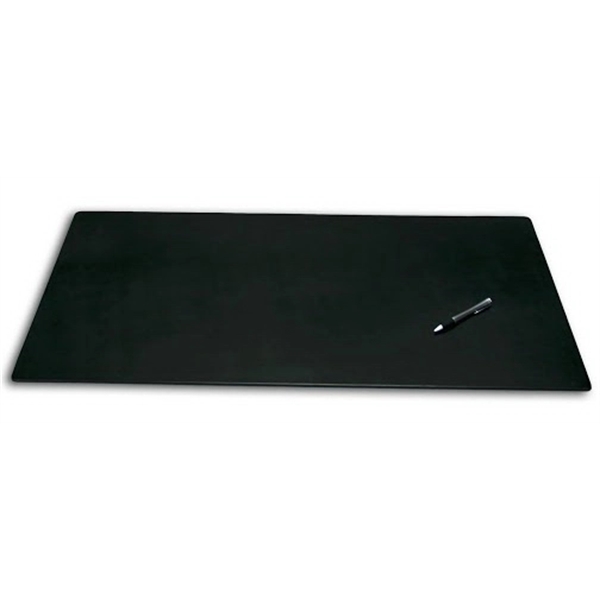 Black leather desk pad measuring 34" x 20" without rails and... from ASI 48125 Dacasso / DaCasso