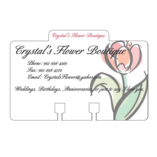 File Card, 4" x 2 5/8".... from ASI 75629 PSI Plastic Graphics / Plastic Graphics PSI