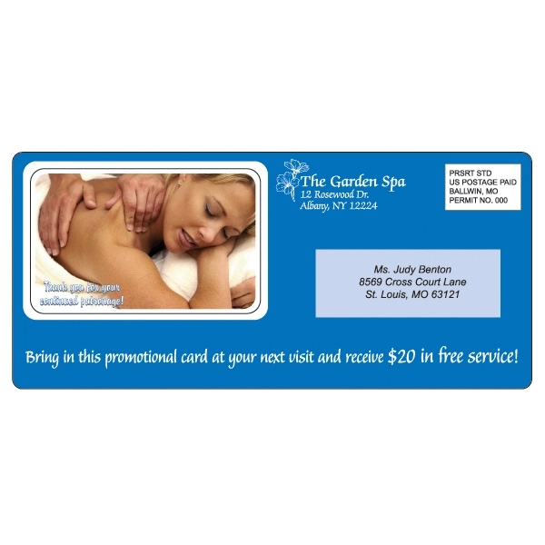 Mailer with pop out card, 30 mil thickness.... from ASI 75629 PSI Plastic Graphics / Plastic Graphics PSI