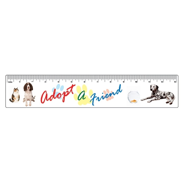 Ruler, 13 1/4" x 2 1/2".... from ASI 75629 PSI Plastic Graphics / Plastic Graphics PSI