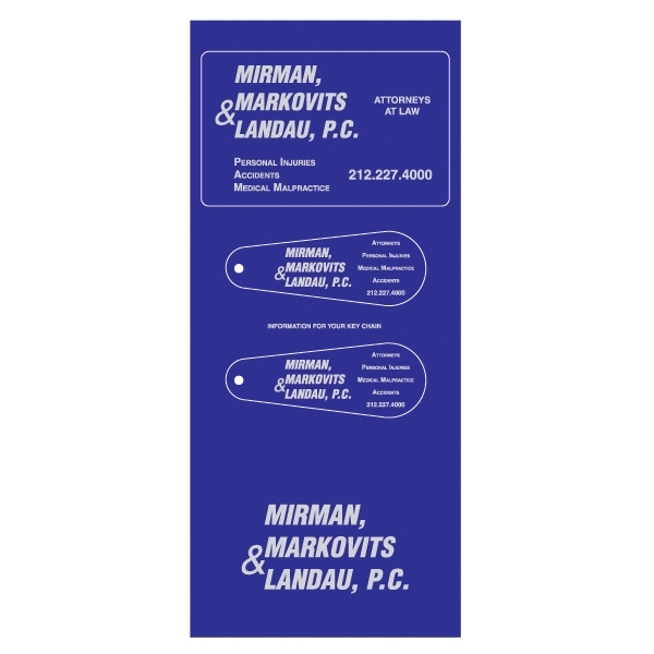 Combo 1 card and 2 tear drop key tags.... from ASI 75629 PSI Plastic Graphics / Plastic Graphics PSI