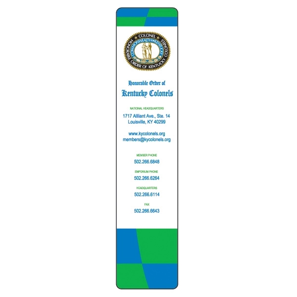 Bookmark, 1 3/4" x 8".... from ASI 75629 PSI Plastic Graphics / Plastic Graphics PSI