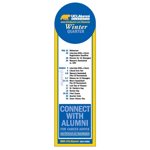 Round Top Bookmark. 2" x 7"... from ASI 75629 PSI Plastic Graphics / Plastic Graphics PSI