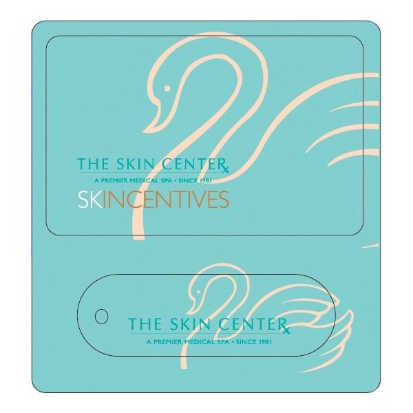 Combo with card and oval key tag.... from ASI 75629 PSI Plastic Graphics / Plastic Graphics PSI