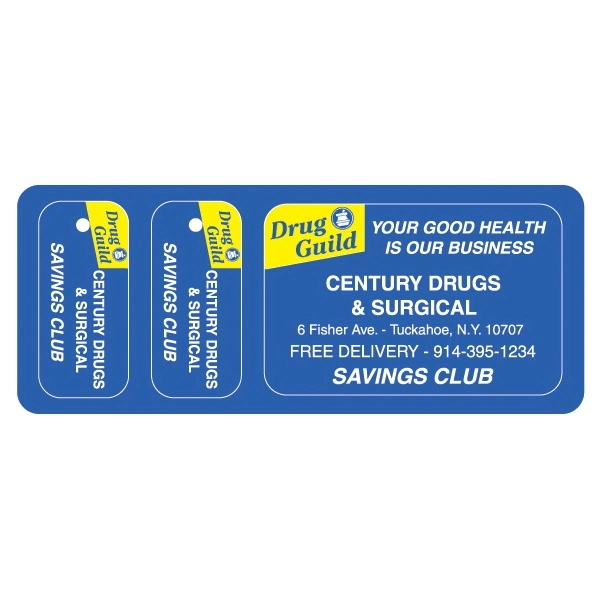 Family pack of card and key tag. Vertical key tag.... from ASI 75629 PSI Plastic Graphics / Plastic Graphics PSI