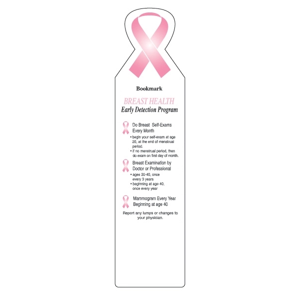 Breast Exam Bookmark.... from ASI 75629 PSI Plastic Graphics / Plastic Graphics PSI