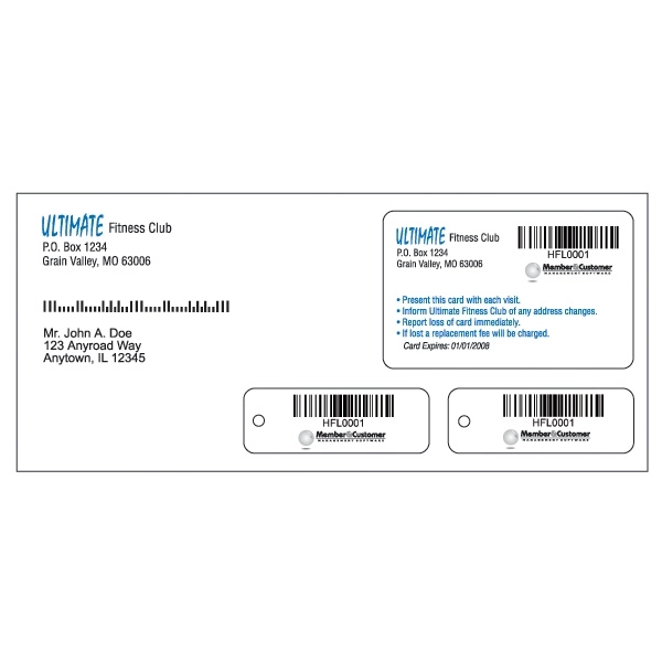 Mailer Pack (1 Card and 2 horizontal key tags).... from ASI 75629 PSI Plastic Graphics / Plastic Graphics PSI