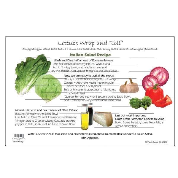 Lettuce wrap & roll size is 17" x 11" and 30... from ASI 75629 PSI Plastic Graphics