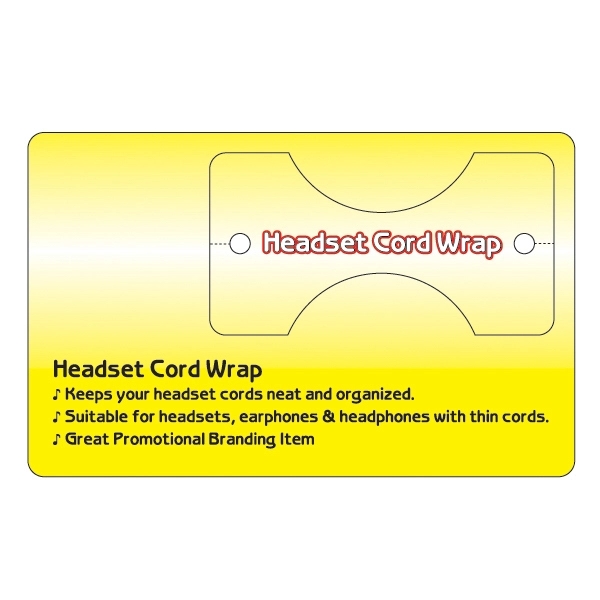 Cord wrap on card.... from ASI 75629 PSI Plastic Graphics / Plastic Graphics PSI